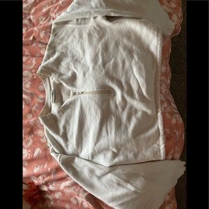 cropped quarter zip